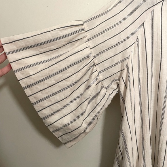 Mini striped boho dress size L - Picture 3 of 5